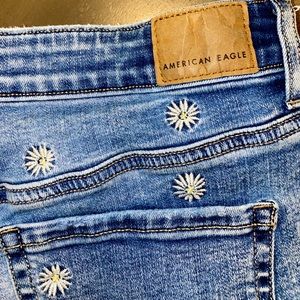 COPY - American eagle denim daisy shorts